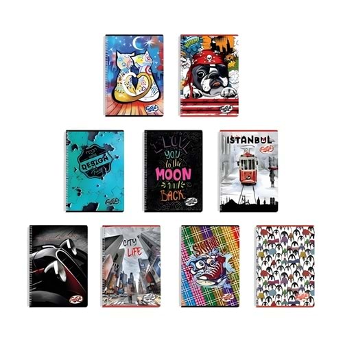 100 YP ÇİZGİLİ PP KAPAK DEFTER