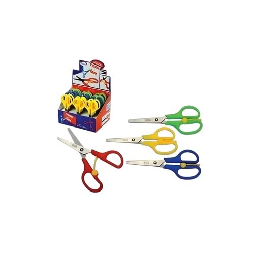 TİCON.205Y.PLASTİK YAYLI.ÇOCUK MAKASI.5,25''