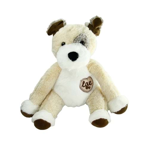 Vardem 23 cm Peluş Köpek Love Kalpli 3 Asorti Yumuşak Oyuncak 31170-2