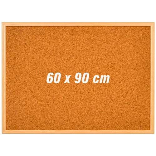 SİMGE AHŞAP ÇERÇEVELİ MANTAR PANO 60*90