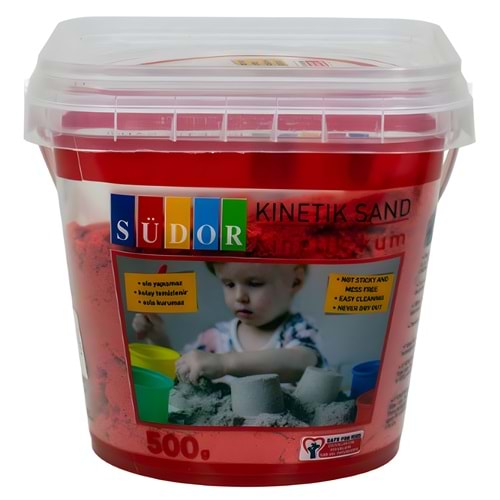 SÜDOR KINETIK KUM KOVALI 500 G KIRMIZI