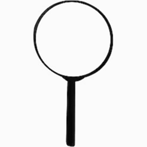 60 mm Cam Mercekli Büyüteç - Okuma ve Hobi İçin Düz Saplı