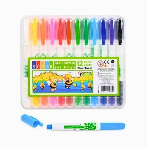 Südor Jel Boya Plastik Kutu 12 Li