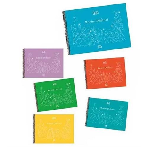 ECO PP Spiralli Resim Defteri 35x50 cm - 25 Yaprak Büyük Boy Çizim Defteri