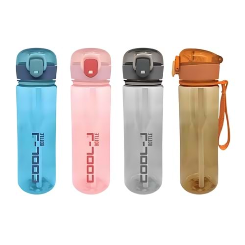 KİLİTLİ MATARA 500ML PCTG 4 RENK MIX