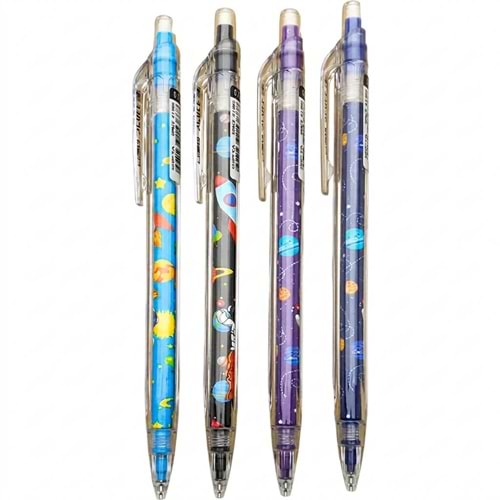 Uzay Temalı (Space) Versatil Kalem 0.7 mm | Desenli Çocuk Uçlu Kalemi