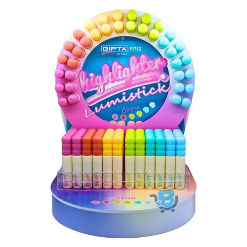 FOSFORLU MARKÖR-LUMISTICK SHINY SİM.6RNK PEMBE