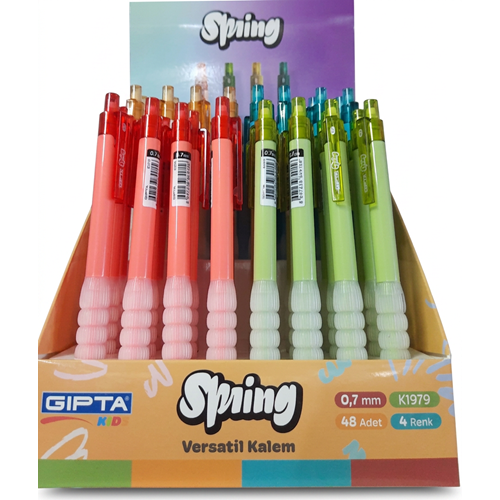 GIPTA SPRING 0.7 VERSATİL KALEM K1979 4 RENK MEKANİK KALEM