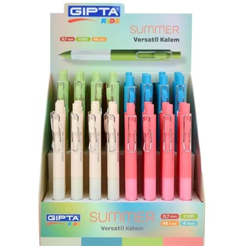 GIPTA SUMMER 0.7 VERSATİL KALEM K1981 4 RENK MEKANİK KALEM