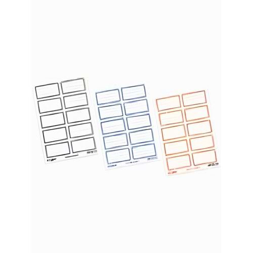 GIPTA-FRAME KIRMIZI OKUL ETİKETİ-3 YP.