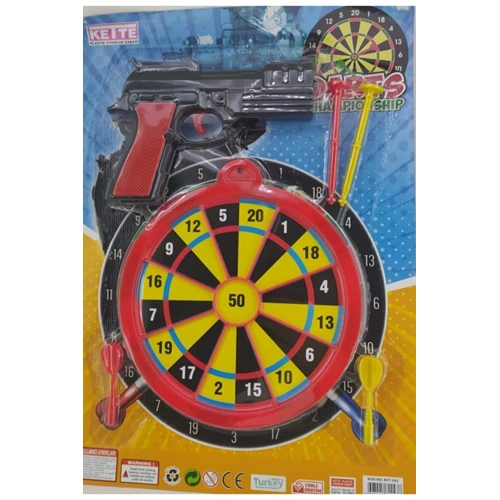 Dartlı Silah Oyuncak | Hedefli Dart Oyunu Seti