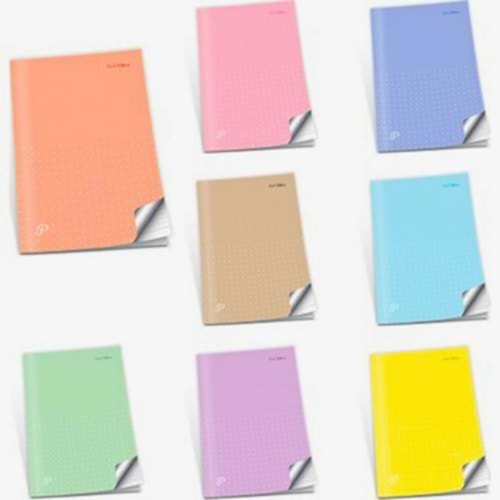 Puan Desenli Yumuşak Kapak Metot Defteri - 60 Yaprak Kareli (Çeşitli Renkler)