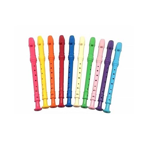 TGB Rengarenk Plastik Okul Flütü - Başlangıç ve Müzik Dersi İçin