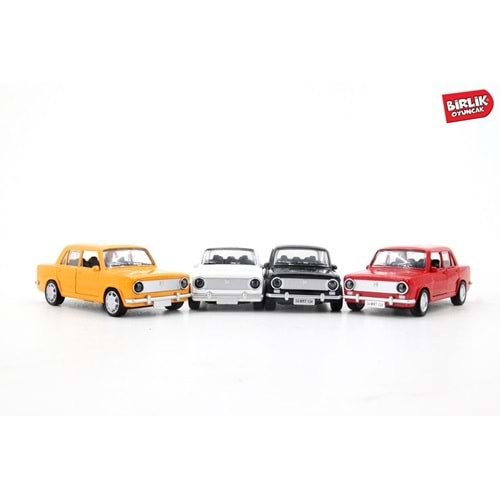 Birlik Oyuncak Metal Çek-Bırak Murat 124 Model Arabalar (4 Renk ve Sesli Korna)