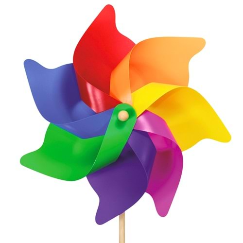 Kardeşler 20 Cm 7 Kanatlı Bahçe Rüzgar Gülü 87201