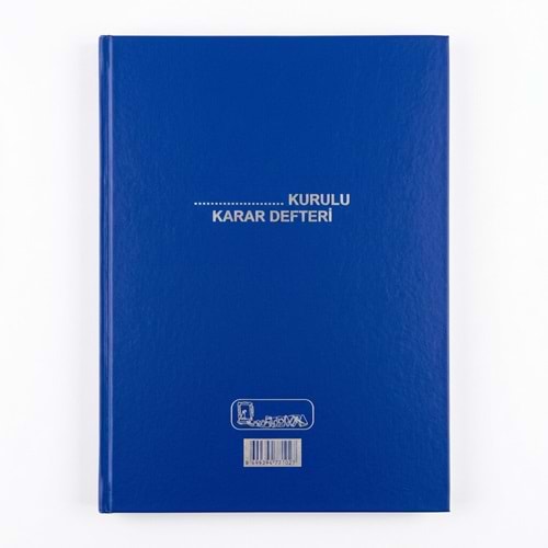 KOCAOLUK İŞLETME KARAR DEFTERİ CİLTLİ RESMİ EVRAK DEFTERİ