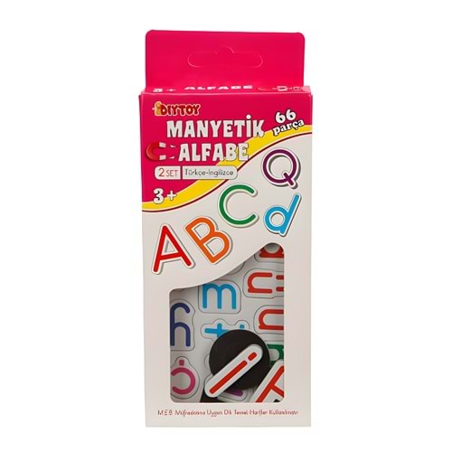 2866 MANYETİK TÜRKÇE-İNGİLİZCE ALFABE