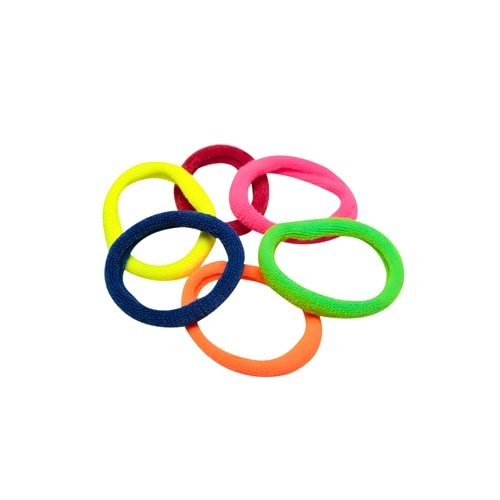 LASTİK TOKA RENKLİ 6 ADET