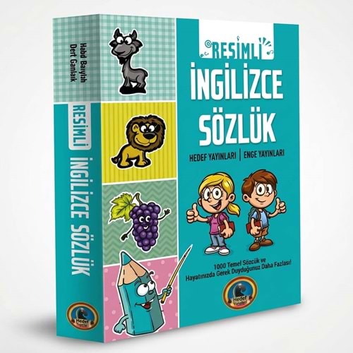 Resimli İngilizce Sözlük | Temel Kelimeler Çocuklar İçin Görsel Sözlük Kitabı