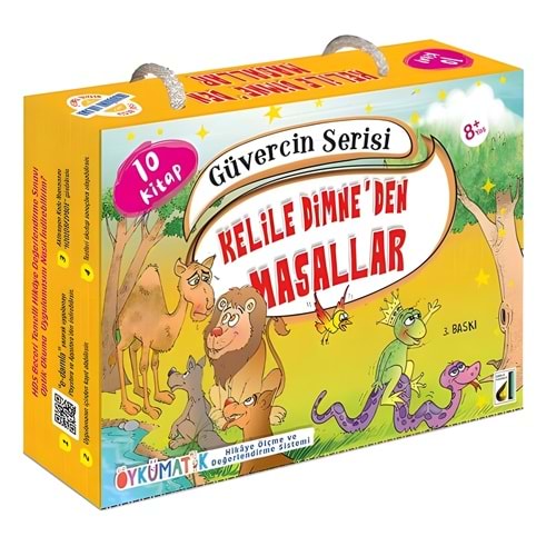 Güvercin Serisi 10 Kitap Kelile ve Dimneden Masallar - (2.Ve 3.Sınıf)-Damla Yayınevi