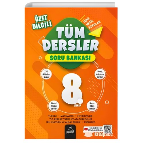 8. Sınıf Tüm Dersler Soru Bankası Element Yayınları
