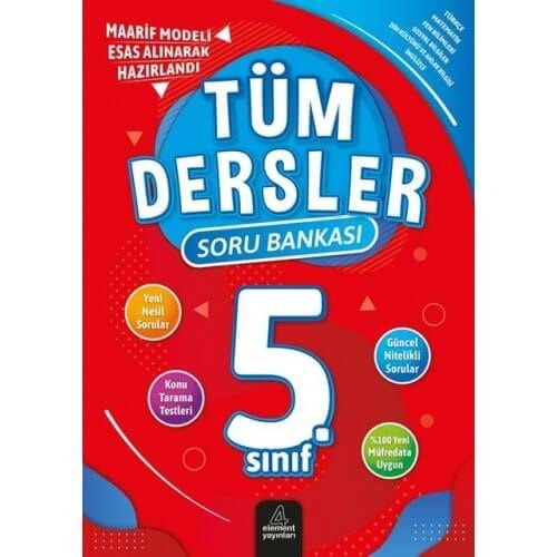 5.Sınıf Tüm Dersler Soru Bankası - Element Yayınları
