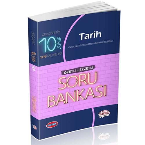 10. Sınıf Tarih Soru Bankası – Editör Yayınları