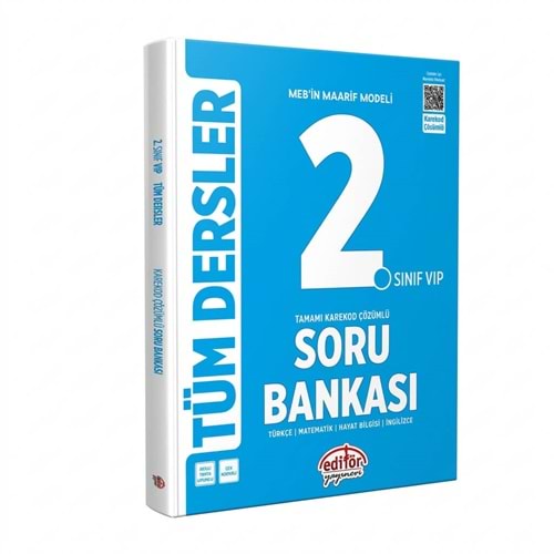 2.Sınıf Tüm Dersler Soru Bankası Mavi Kitap - Editör Yayınları