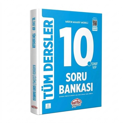 10.Sınıf Tüm Dersler Soru Bankası Mavi Kitap - Editör Yayınları