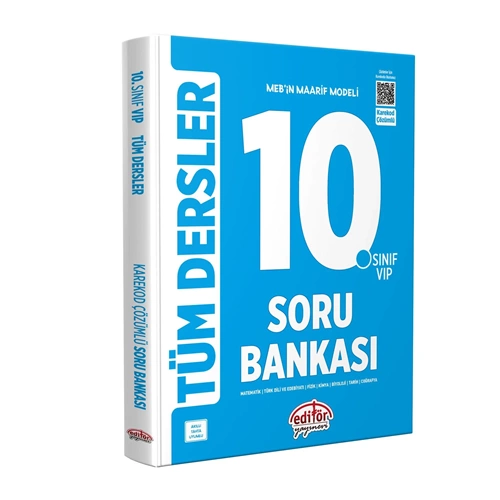 10.Sınıf Tüm Dersler Soru Bankası Mavi Kitap - Editör Yayınları