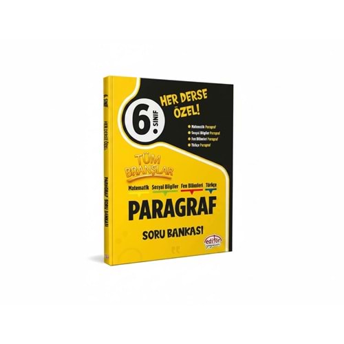 6. Sınıf Tüm Branşlar Paragraf Soru Bankası
