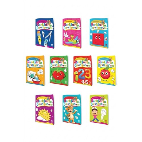 Renklerle Öğreniyorum Boyama Kitabı EMA Çocuk Tek Adet Eğitici Kitap