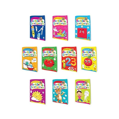 Renklerle Öğreniyorum Boyama Kitabı EMA Çocuk Tek Adet Eğitici Kitap