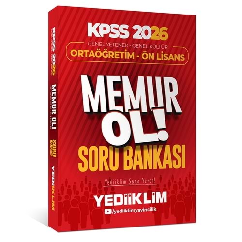 2026 KPSS Ortaöğretim Ön Lisans Memur Ol Soru Bankası Yediiklim Yayınları