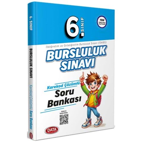 6. Sınıf Bursluluk Sınavı Soru Bankası Karekod Çözümlü – Data Yayınları İOKBS Hazırlık
