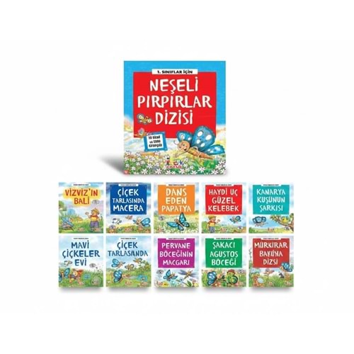 Neşeli Pırpırlar Dizisi 1SINIF Kboy 10 Kitap Bıcırık Yayınları