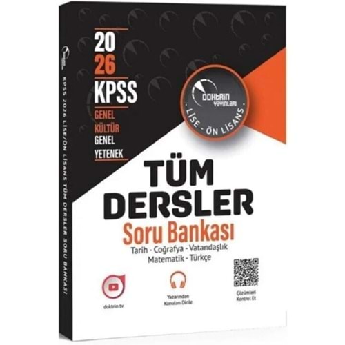 KPSS Lise Önlisans Tüm Dersler Soru Bankası-Doktrin Yayınları