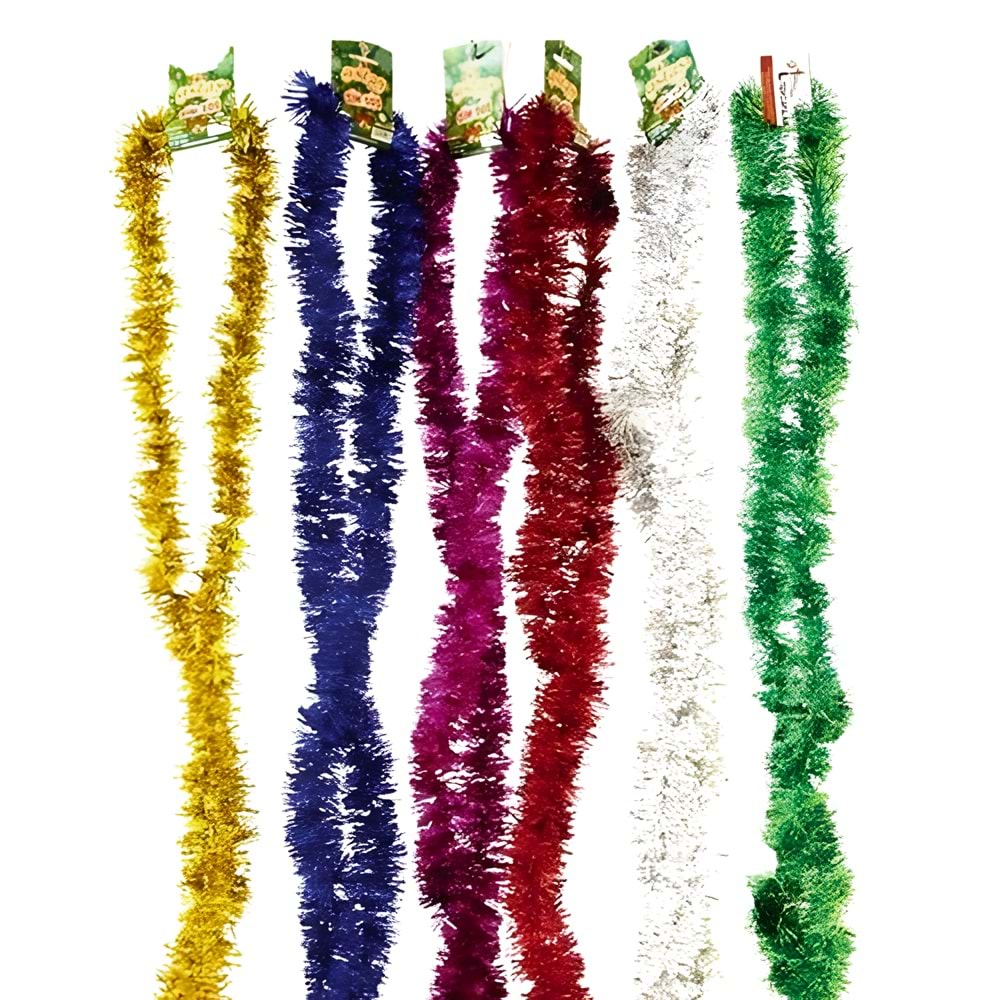 Parlak Simli Atkı Süs – Parti ve Yılbaşı Dekor Şeridi