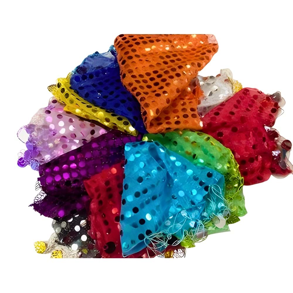 Renkli Halay Mendili – Simli Dans ve Oyun Mendili