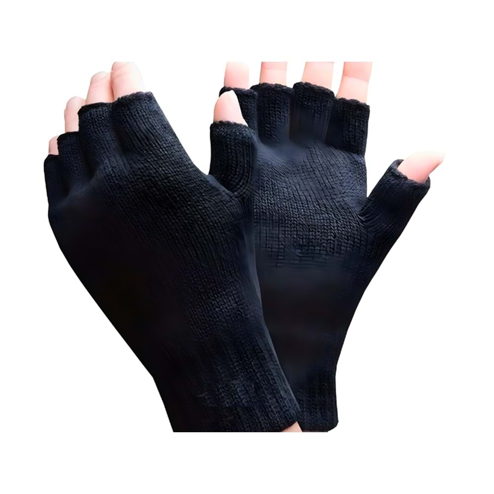 Kışlık Parmaksız Eldiven – Unisex Termal Eldiven – Dokunmatik Uyumlu Sıcak Tutan