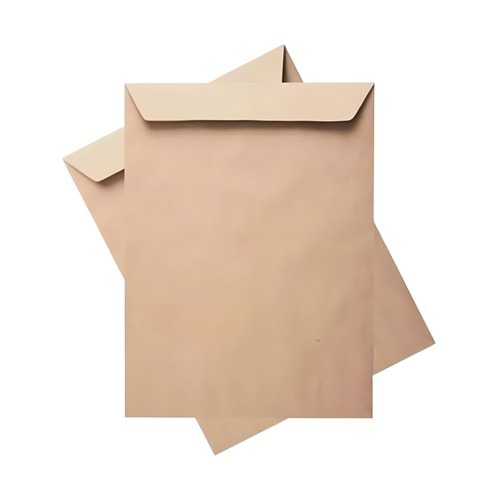A4 Büyük Zarf – Kraft Renk Evrak Zarfı (1 Adet)