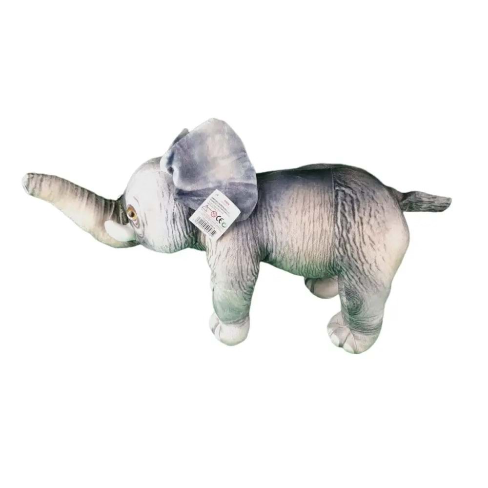 Büyük Boy Gerçekçi Şirin Fil Peluş Oyuncak - Yumuşak ve Kaliteli
