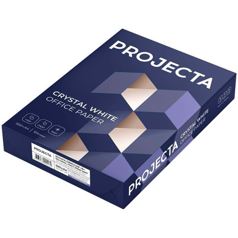 Projecta 500’lü A4 Fotokopi Kağıdı Crystal White Ofis Kağıdı 80 gr