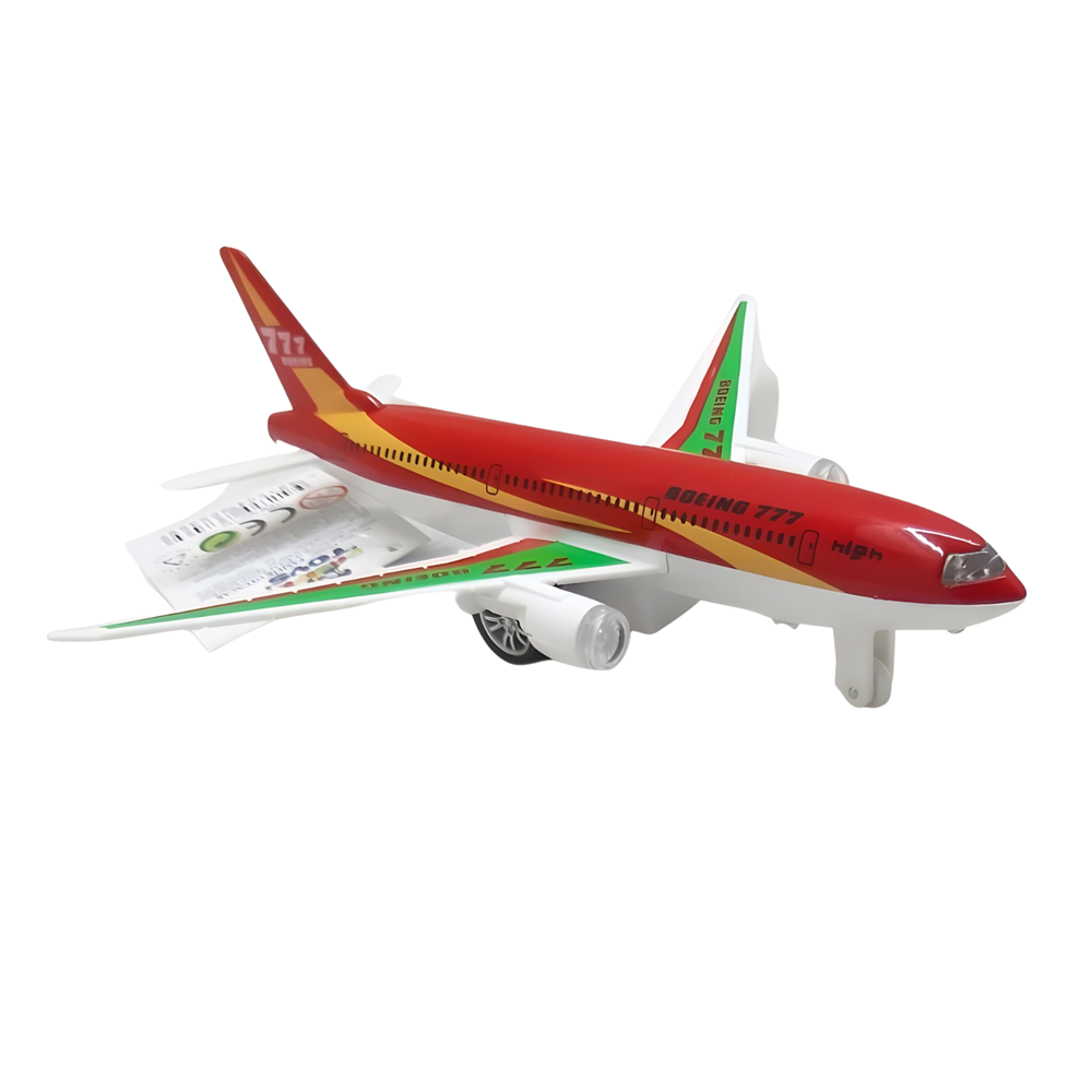 Pasifik Sesli Işıklı Metal Uçak Oyuncak | Boeing 777 Model Uçak 180