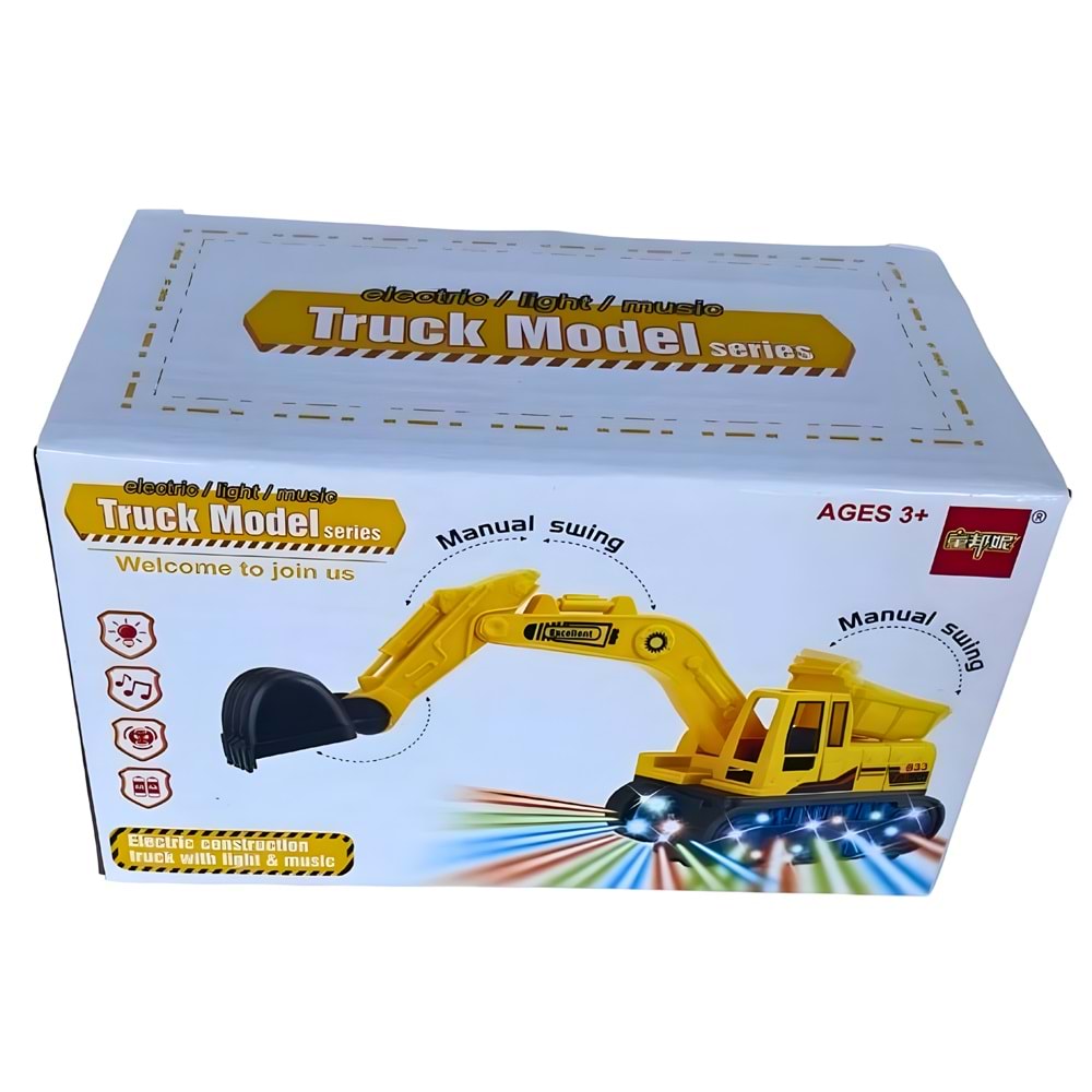 Canda 833-45 Pilli Işıklı Kepçe Kamyon – İş Makinesi Oyuncak