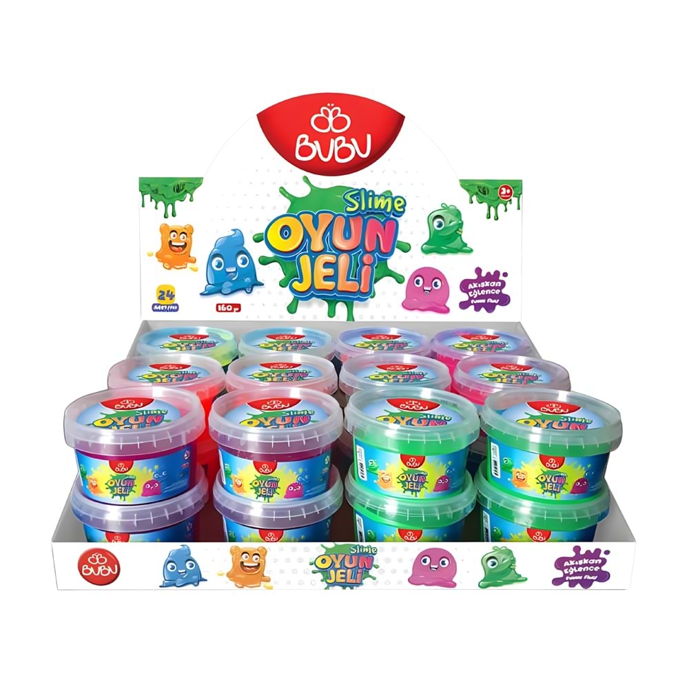 BuBu Oyun Jeli Orta Boy 160 gr – Renkli Slime Oyun Hamuru