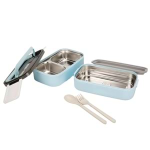 B&D İKİ KATLI ÇELİK BESLENME KABI 3 RENK (JY-LB82039)