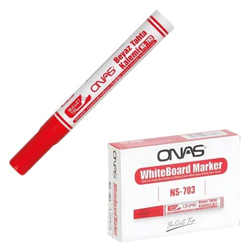 MİKRO ONAS ST. NS-703 TAHTA KALEMİ KIRMIZI