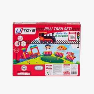 200003 PİLLİ TREN KIRMIZI