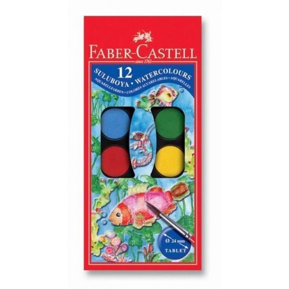 Faber-castell Suluboya Küçük Boy 12 R.